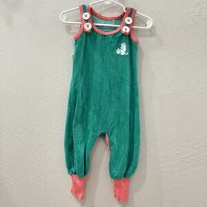 Alba of Denmark Jade Green Terry Cloth Romper